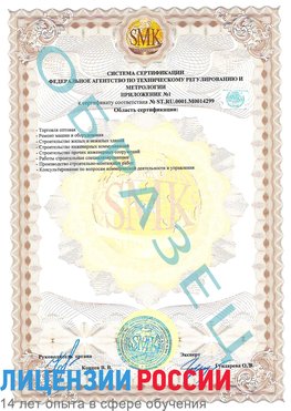 Образец сертификата соответствия (приложение) Шумиха Сертификат ISO 14001